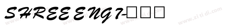 SHREE ENG7字体转换